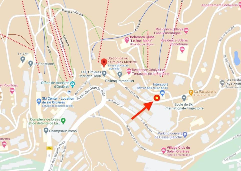 Le Tronador - 2 Pieces Au Pied Des Pistes Lägenhet Orcières Exteriör bild